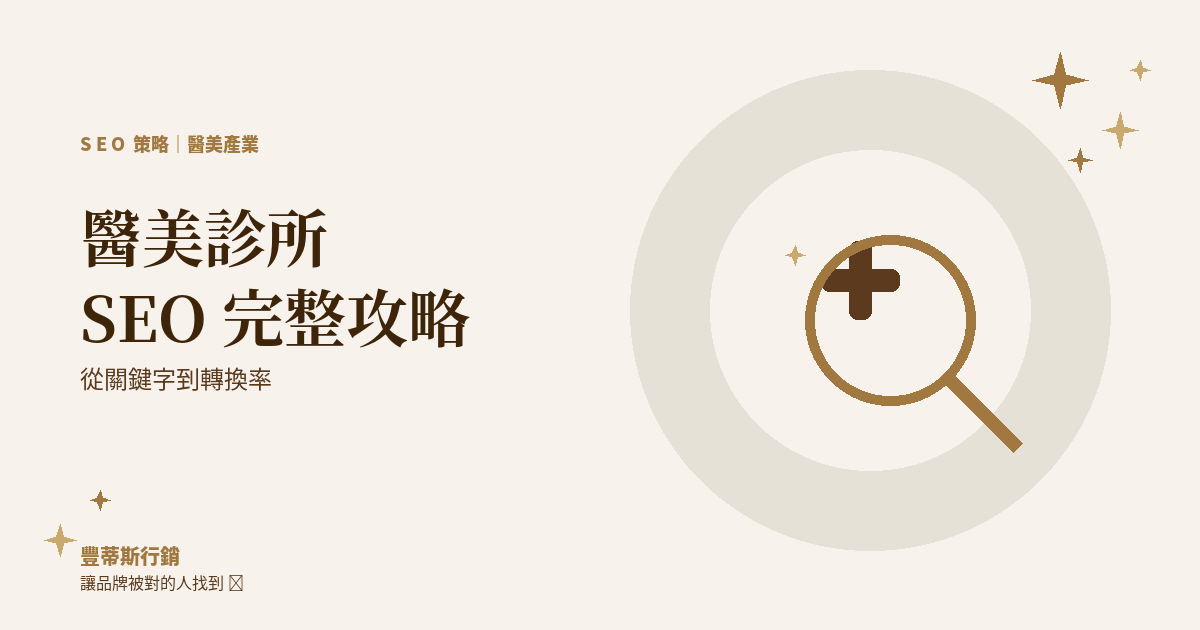 醫美診所SEO完整攻略關鍵字轉換率